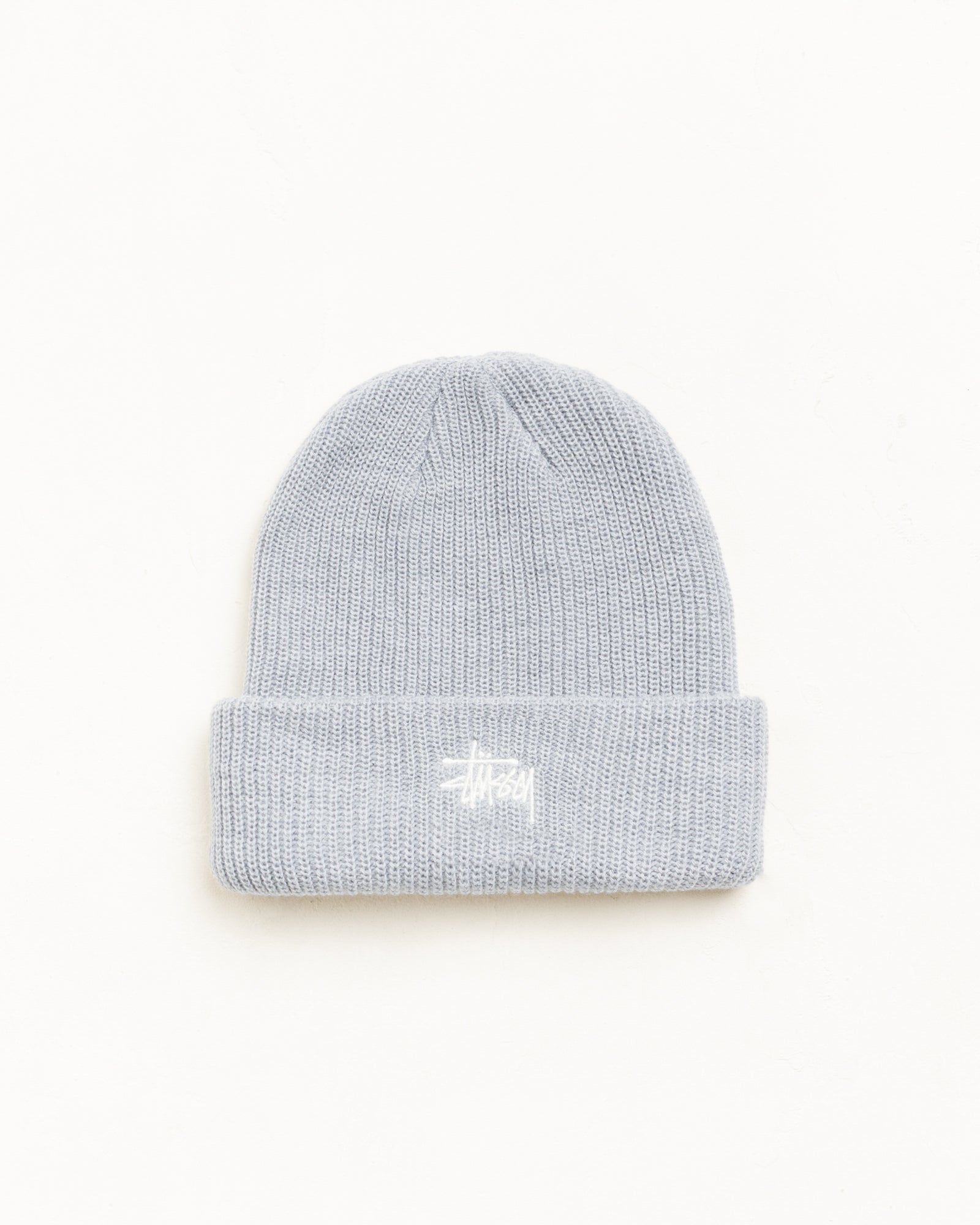 ベーシック Stüssy カフビーニー ヘッドウェア（ヘザーグレー）