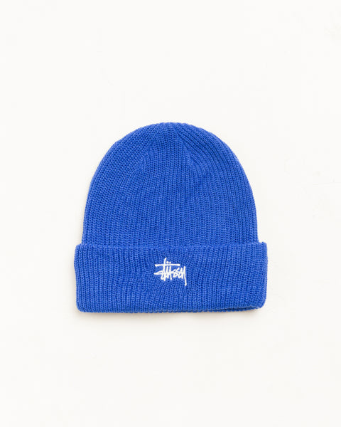 ベーシック Stüssy カフ ビーニー（トゥルー ブルー）