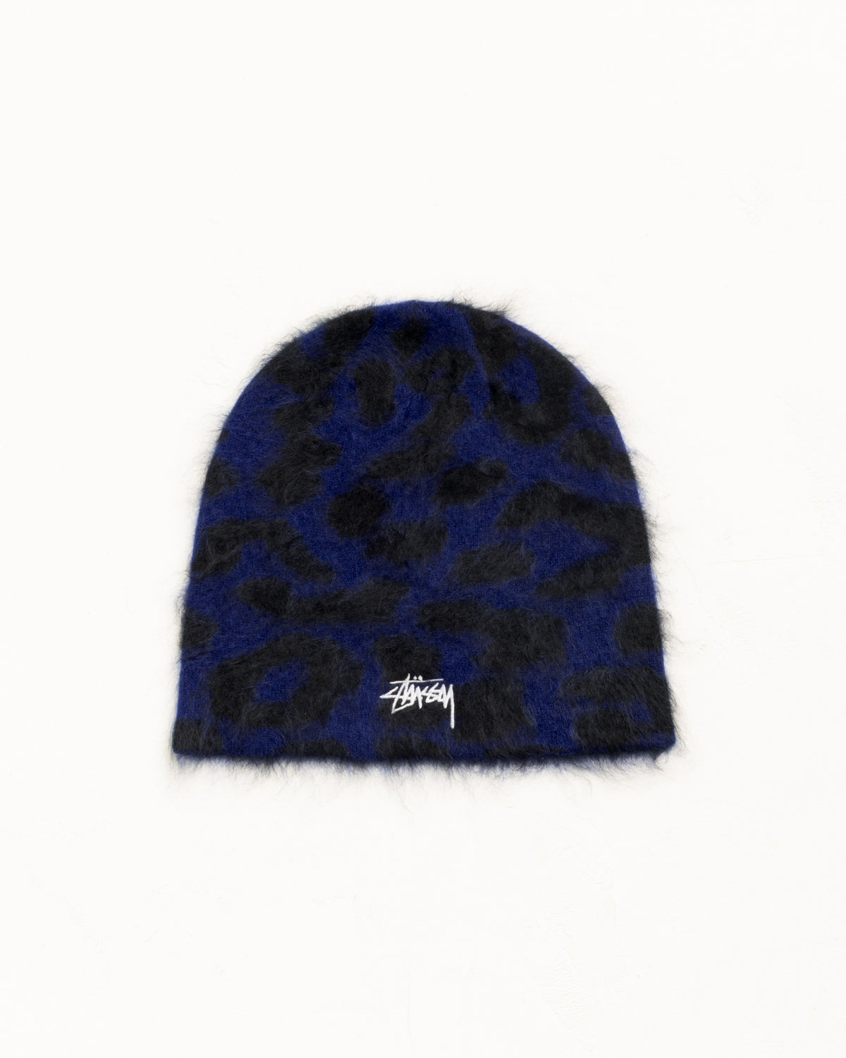Cashmere Leopard Skullcap Unisex In Royal