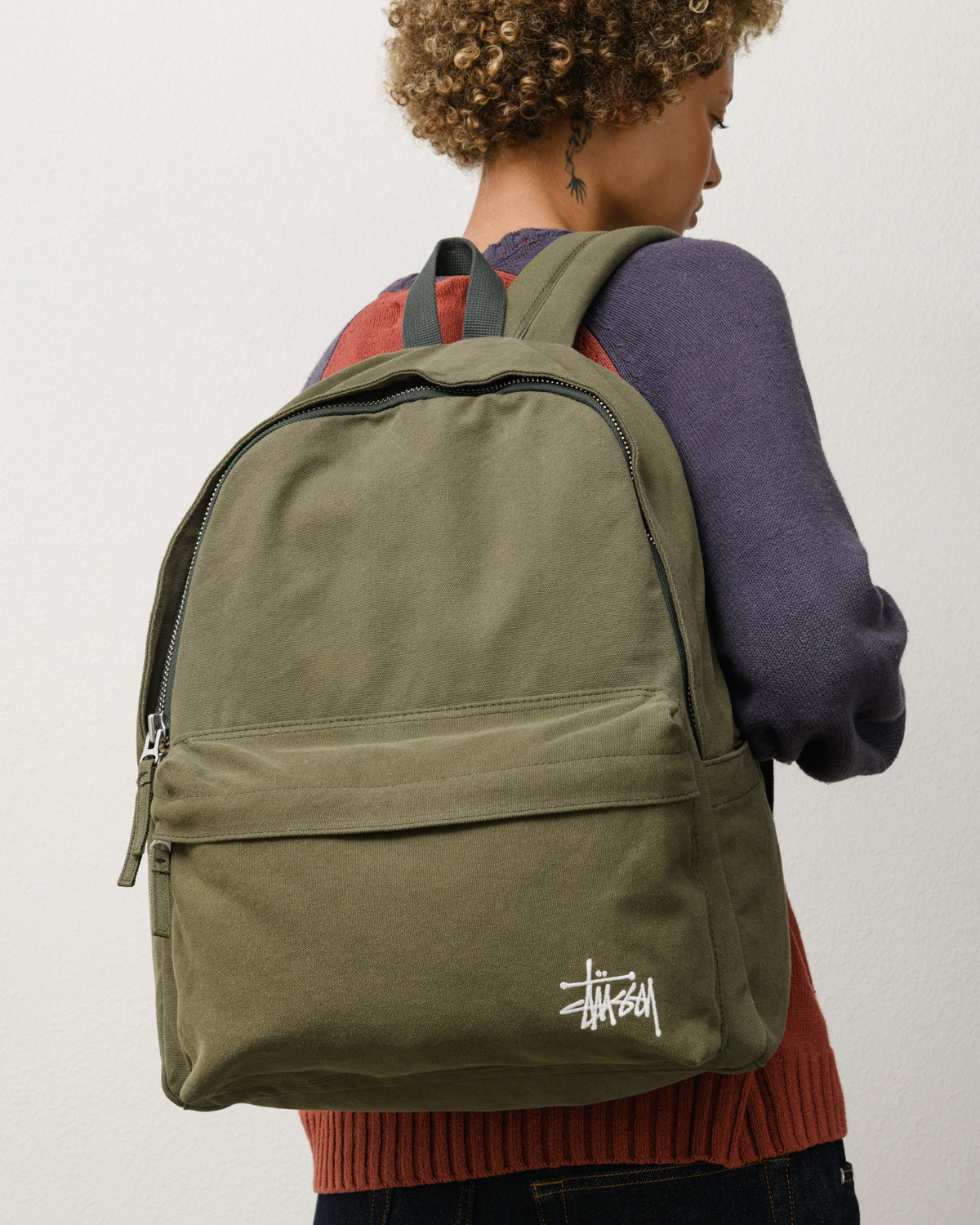 Canvas Backpack – Green | Accessories | Stüssy Japan