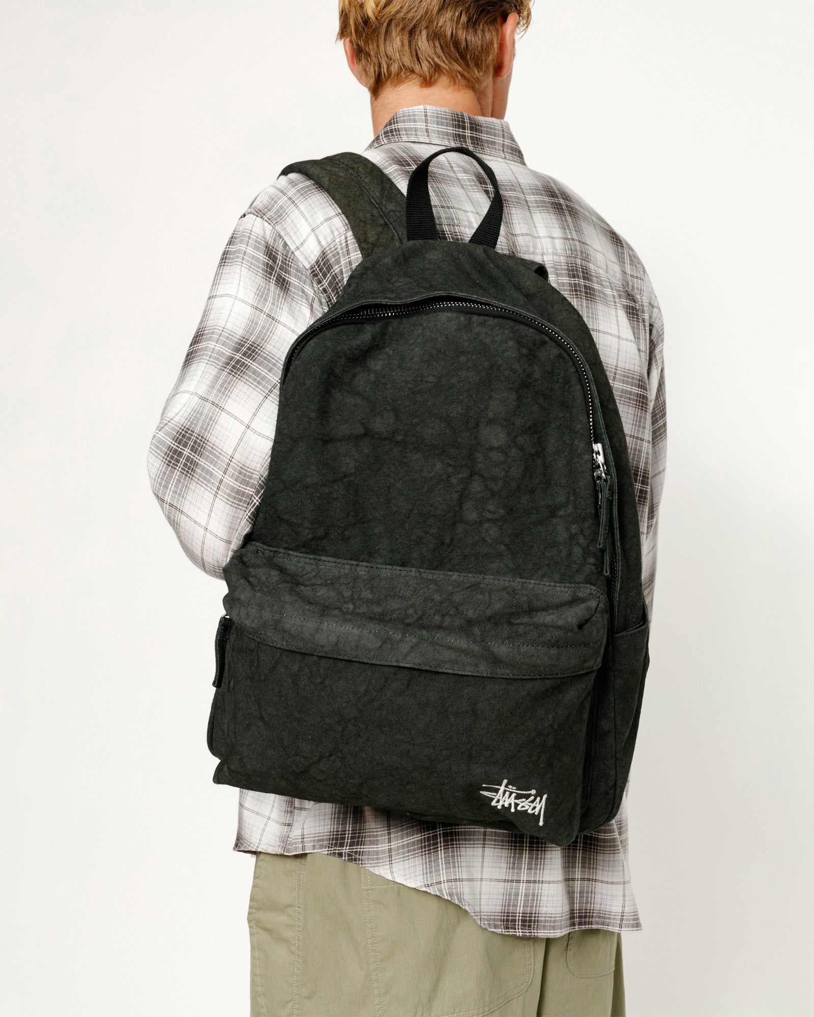Stüssy Canvas Backpack Washed Black Accessories