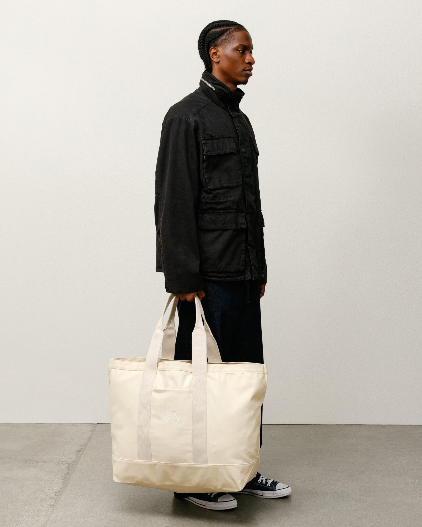 Canvas Extra Large Tote – Natural | Accessories | Stüssy Japan