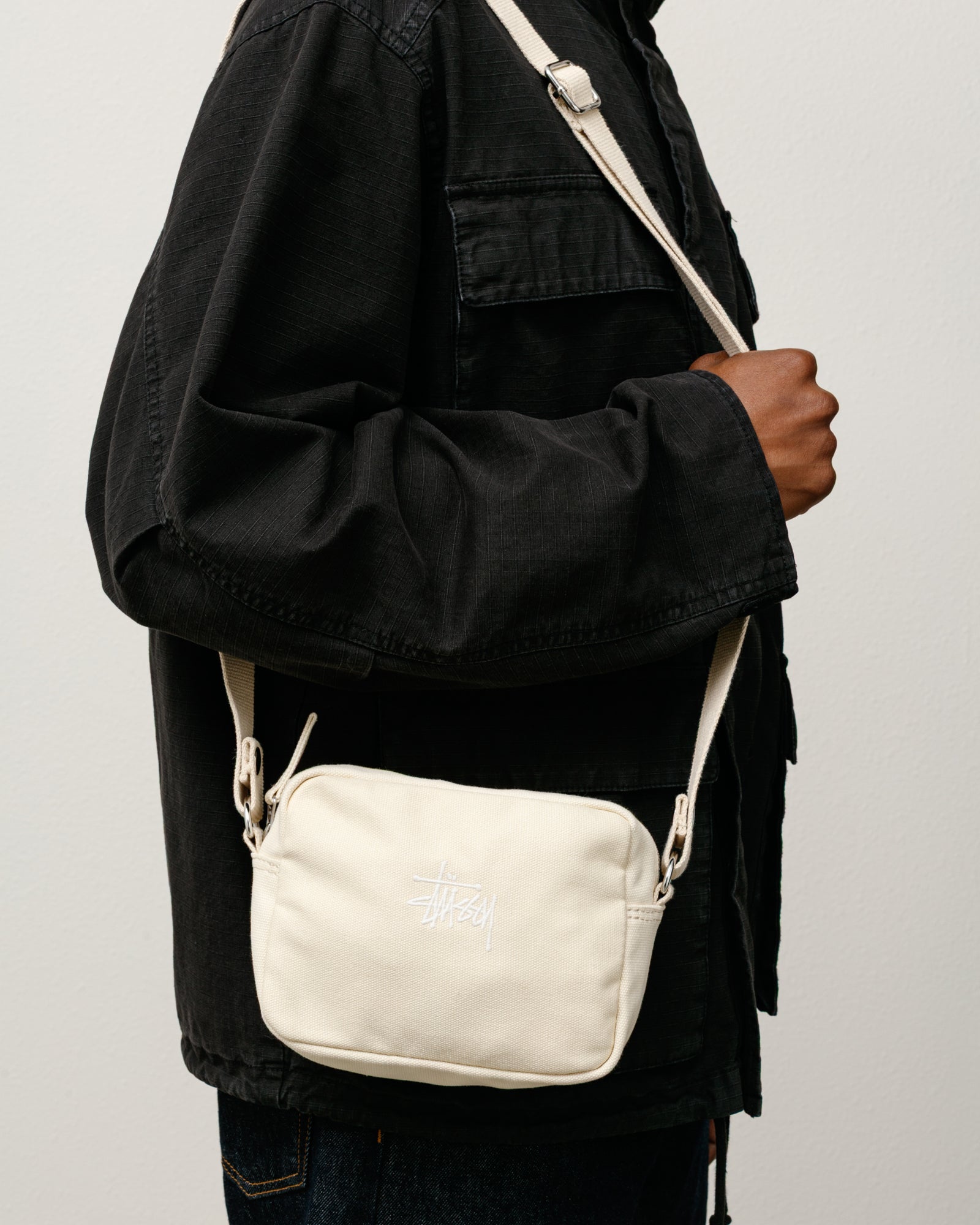 バッグ STUSSY CANVAS SIDE POUCH - NATURAL Canvas Side Pouch – Natural | Accessories | Stüssy Japan