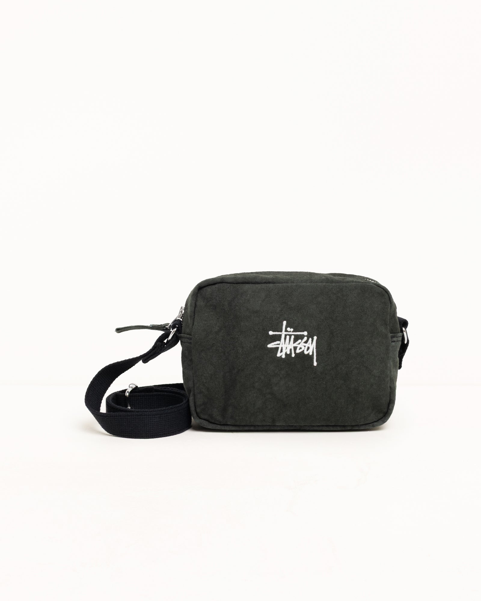 Canvas Side Pouch – Washed Black | Accessories | Stüssy Japan