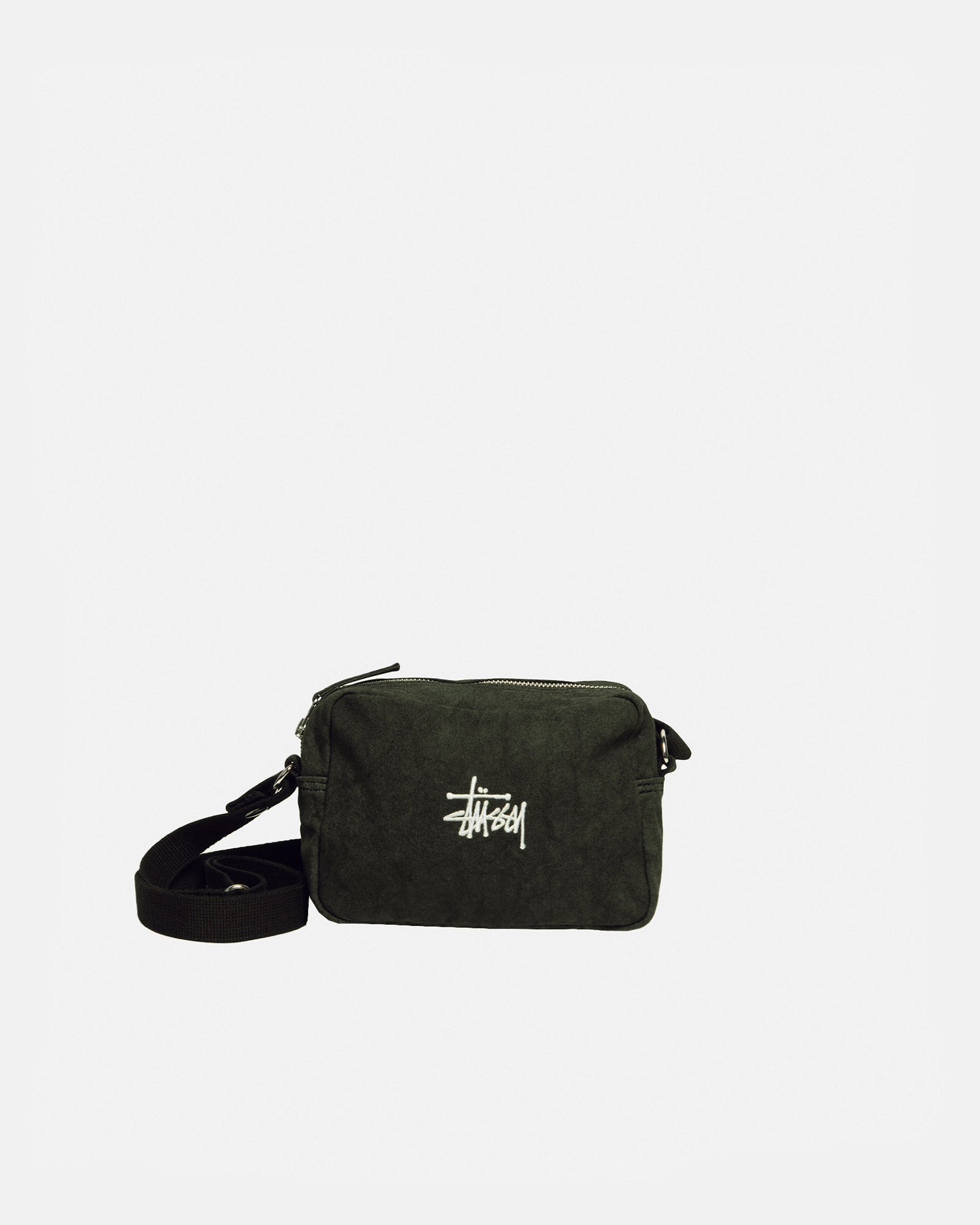 Stüssy Canvas Side Pouch Washed Black Accessories