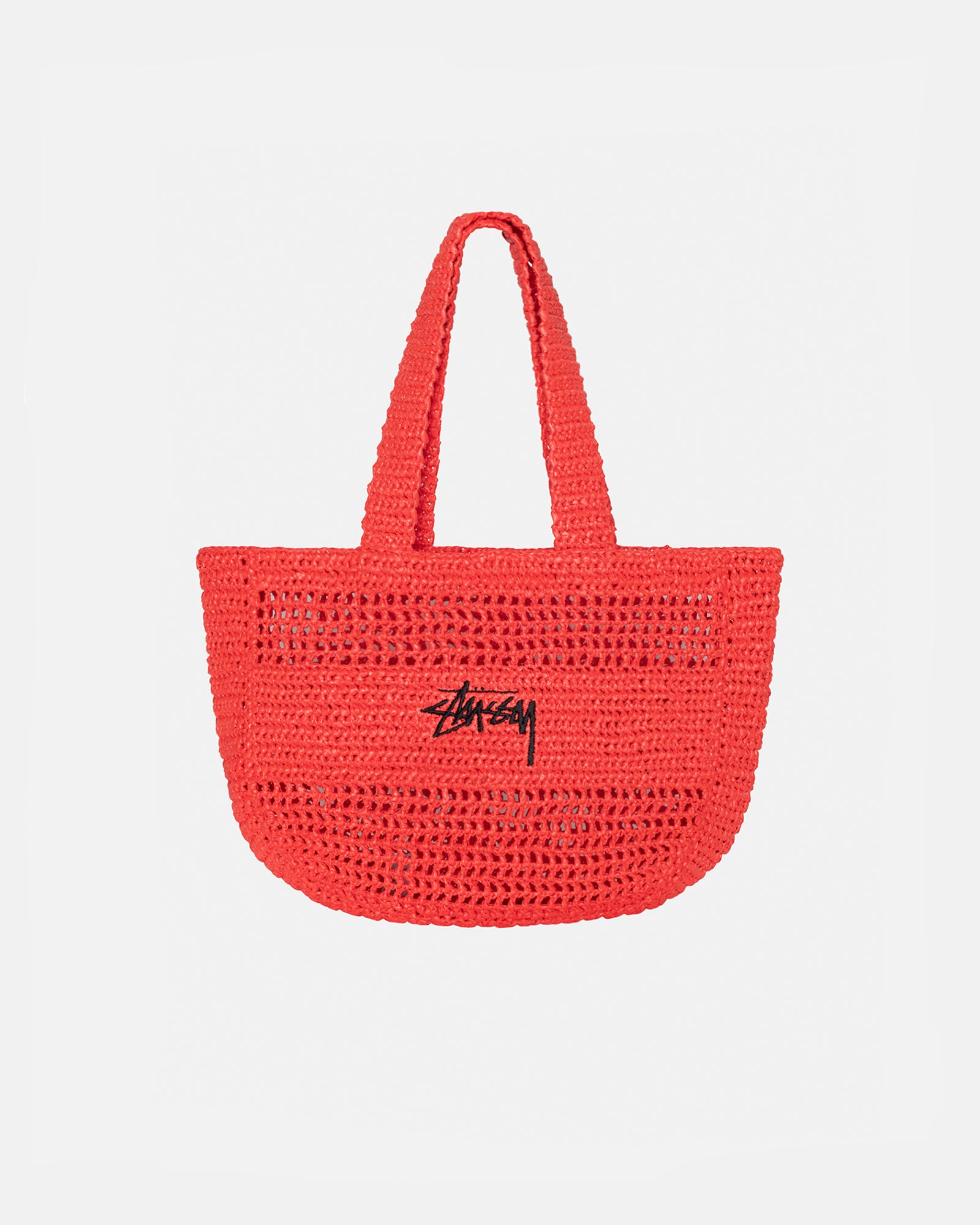 Stüssy Raffia Tote Bag Red Accessories