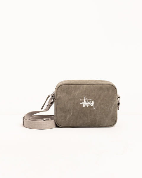 Waxed Canvas Side Pouch Accessories In Stone