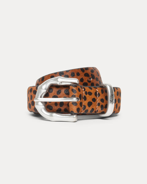 Bamboo Buckle Belt Accessories In Hairy Leopard Pattern