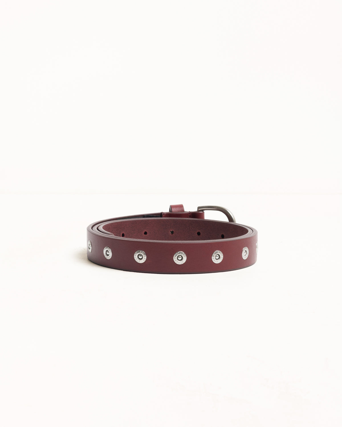 Rivet Stud Belt – Oxblood | Accessories | Stüssy Japan