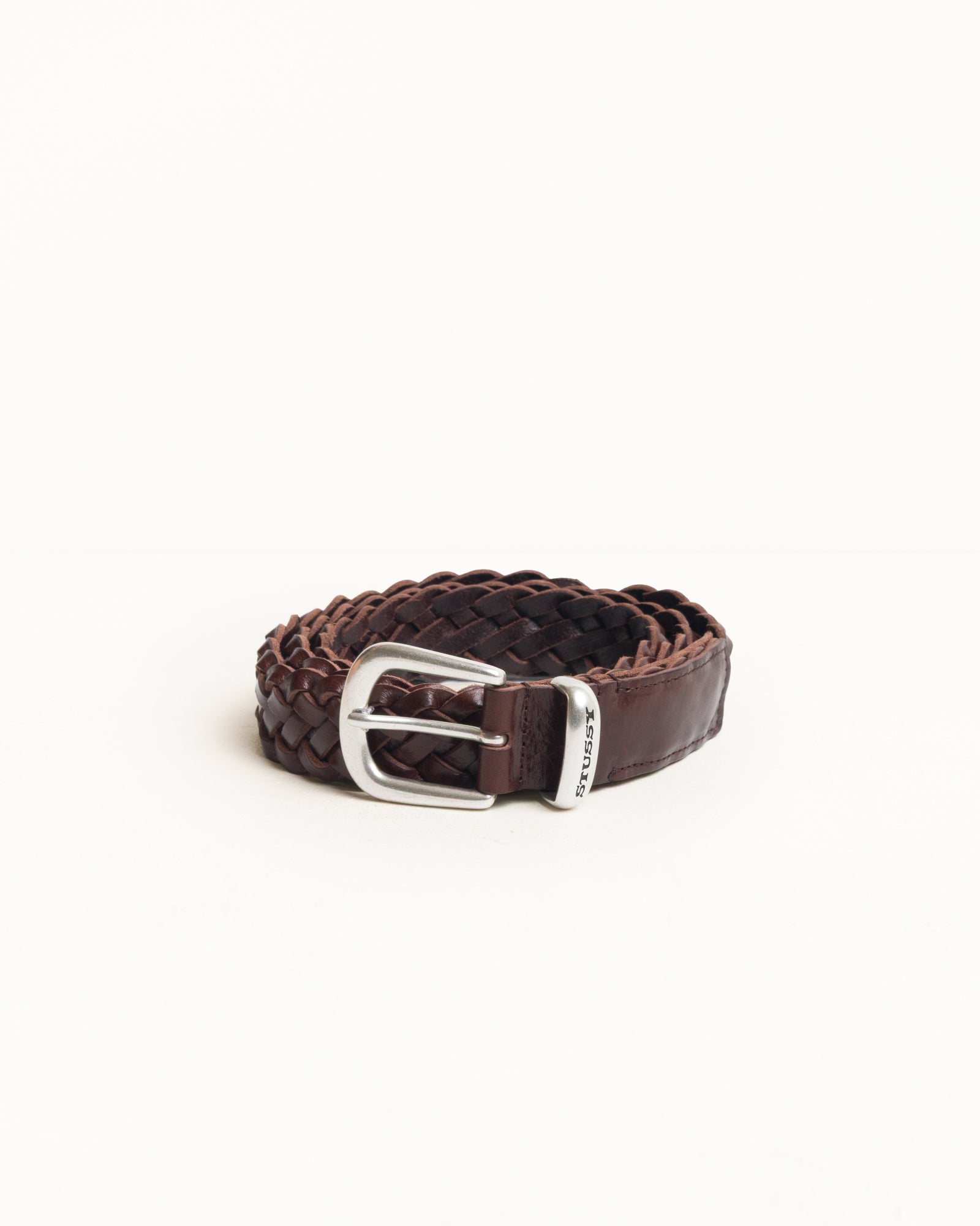 Leather Braided Belt Unisex In Brown | hero:main:collection:new-arrivals,shirts,tops-shirts,all,tees,outerwear,denim,knits,accessories,sunglasses,hoodies,sweats,mens-hoodies-sweatshirts,shorts,pants,bottoms,crew-sweats,zip-ups,swim,sweatpants,all, | product-card-slider