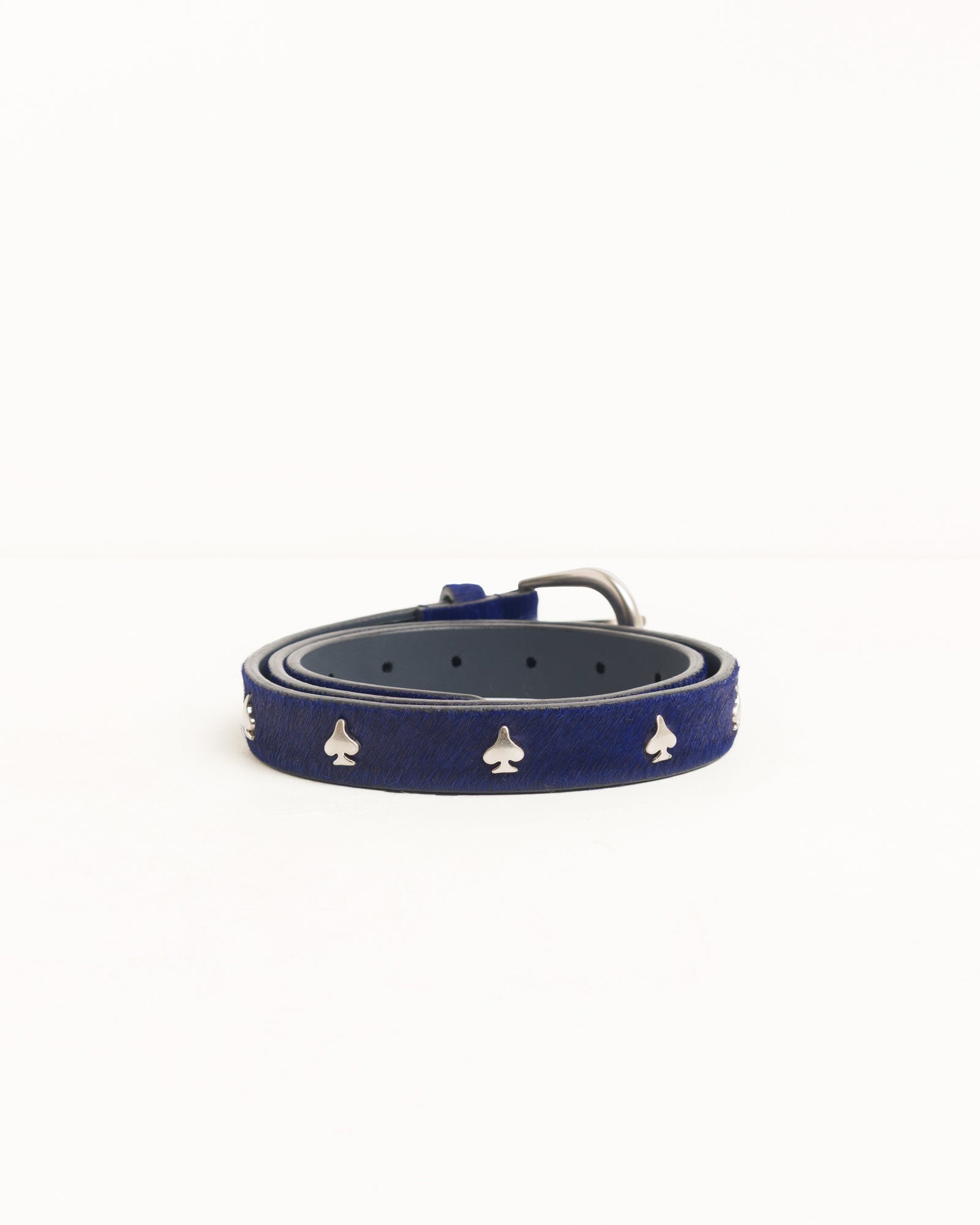 Spade Emblem Belt Unisex In Hairy Navy