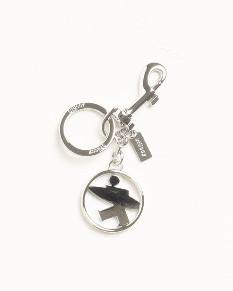 Surfman Keychain Accessories In Silver