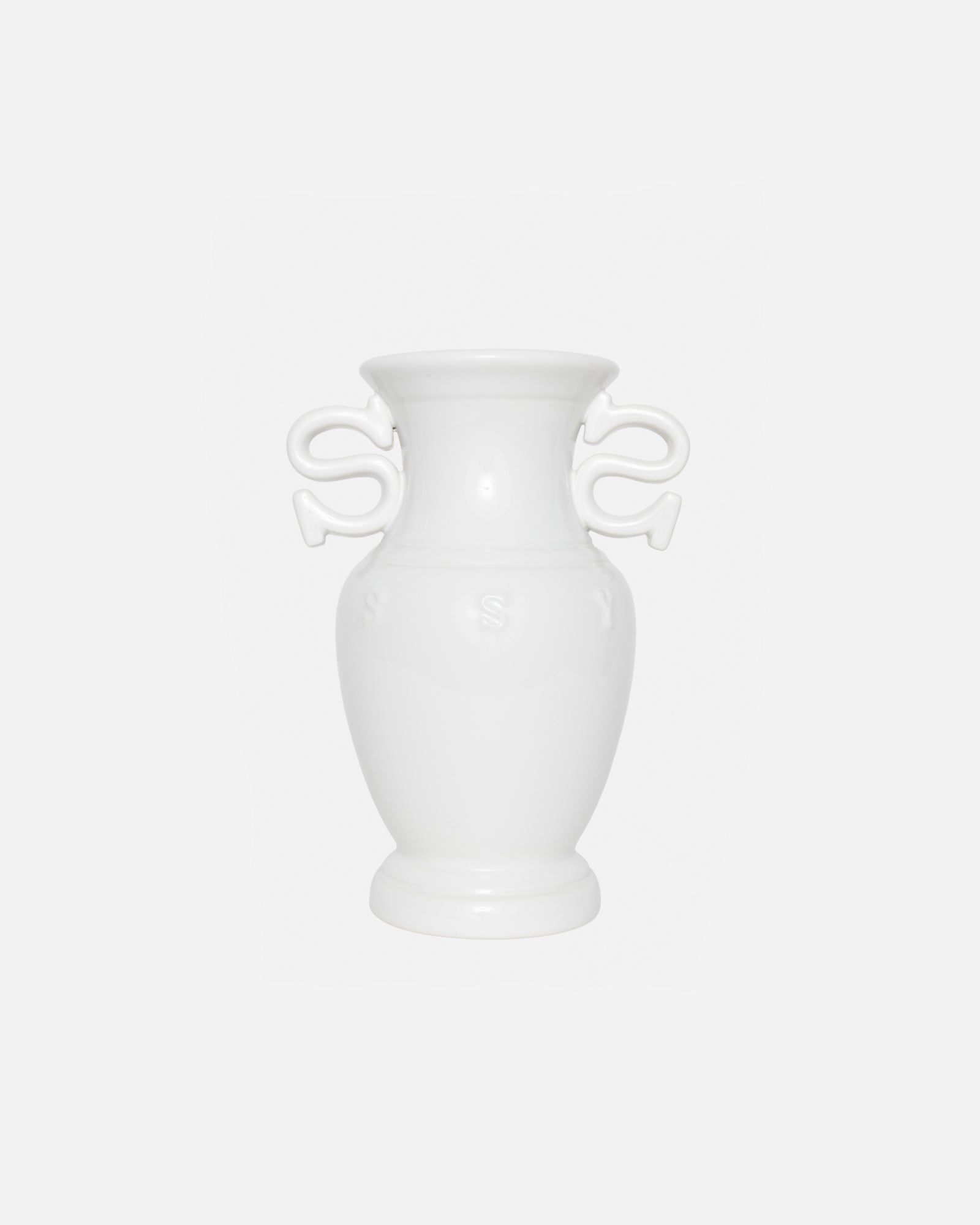 S HANDLE CERAMIC VASE