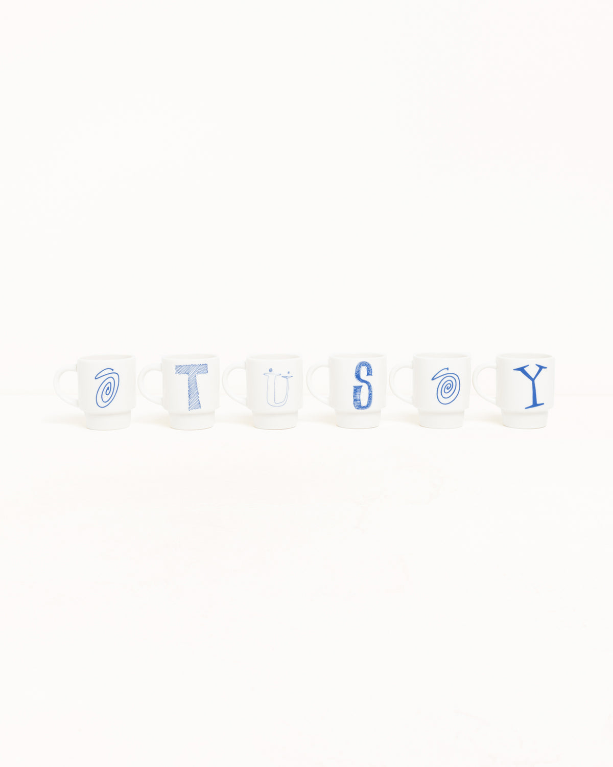Stacking Mug Set Of 6 – White | Accessories | Stüssy Japan
