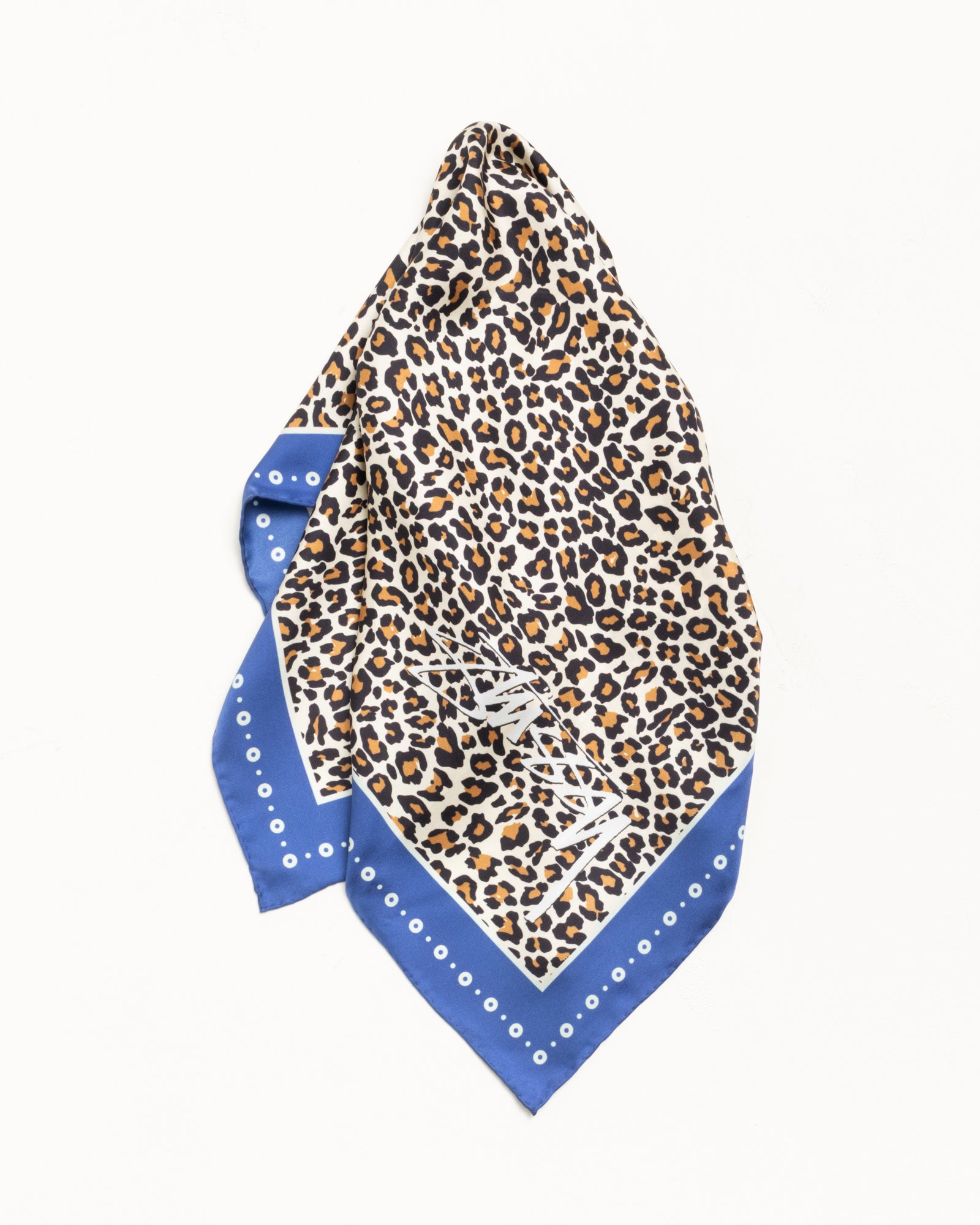 Pattern Silk Bandana Accessories In Leopard