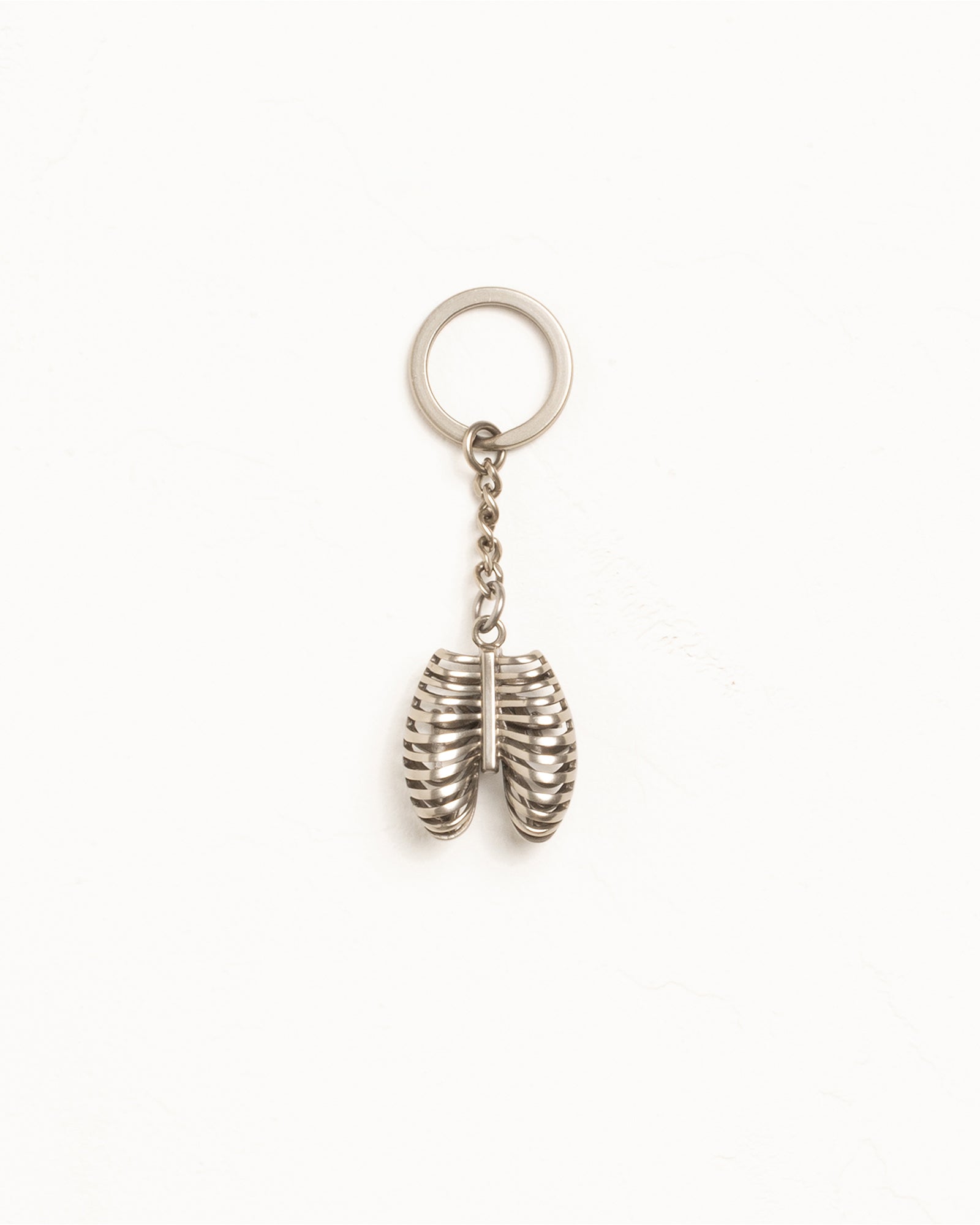 Rib Cage Keychain Accessories In Silver