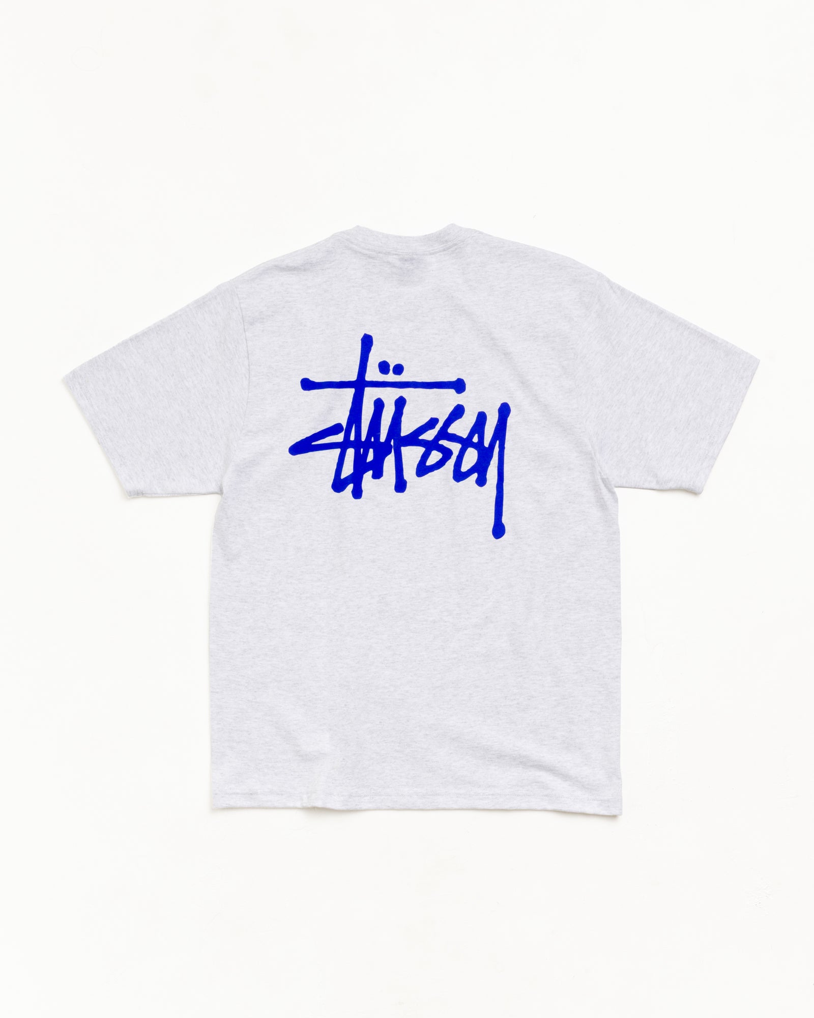 Basic Stüssy Tee – Ash Heather/Blue | Tees | Stüssy Japan