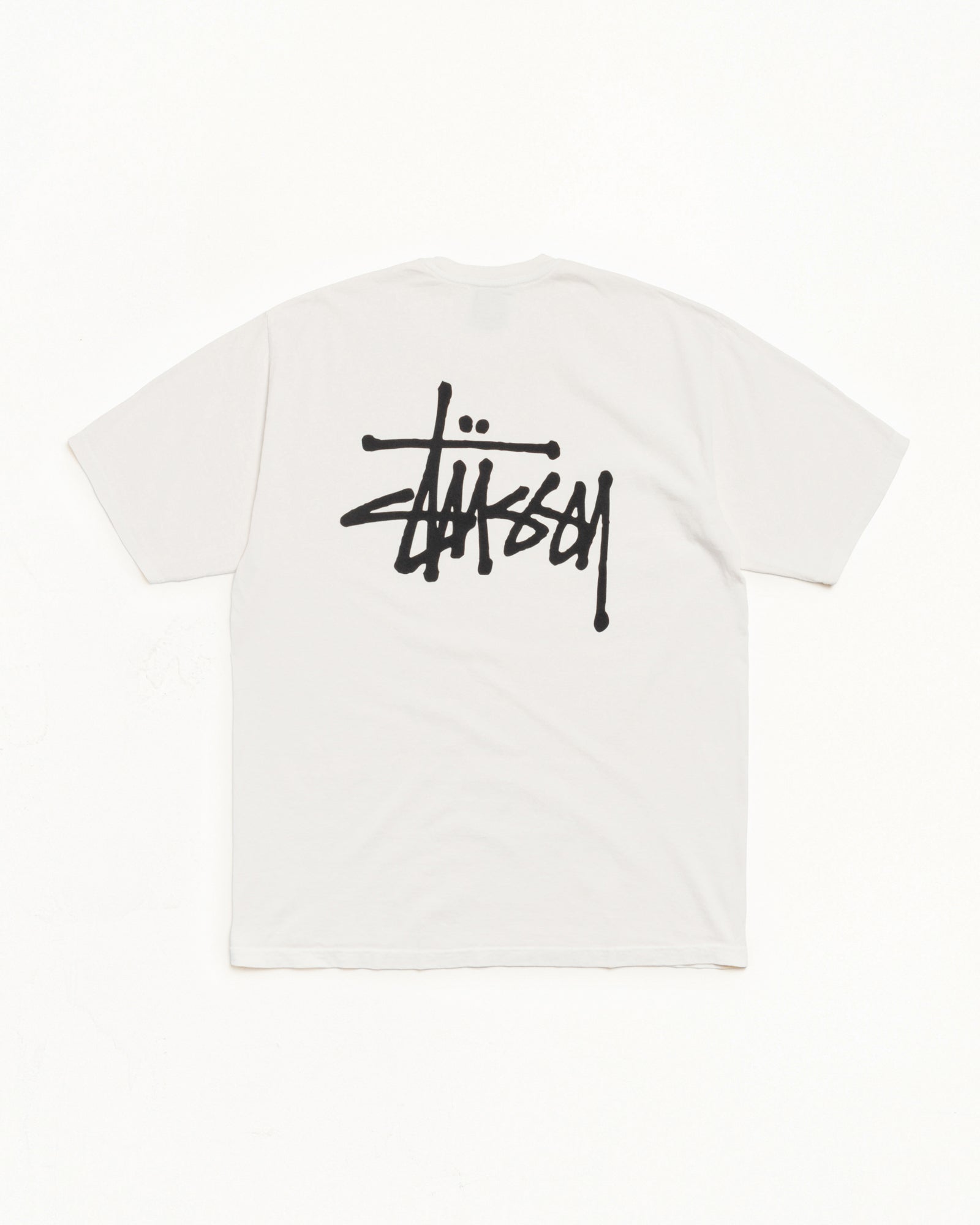 Basic Stussy Pig. Dyed Tee Mens Short Sleeve In Natural