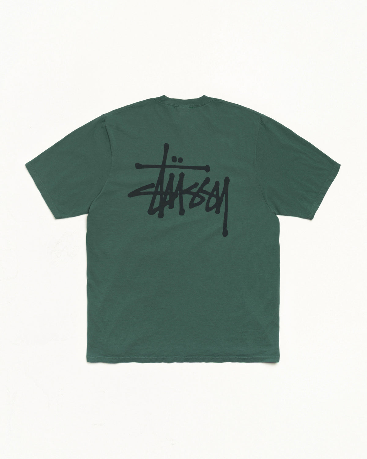 Basic Stüssy Tee Pigment Dyed – Pine | Tee & Sweats | Stüssy Japan