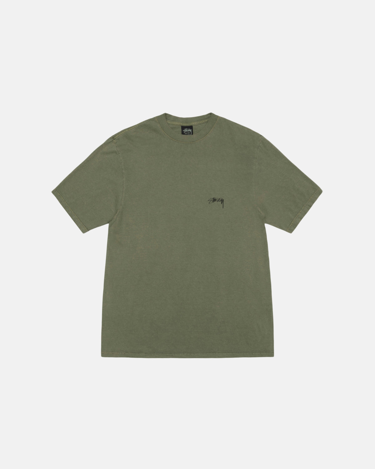 Smooth Stock Tee Pigment Dyed in olive – Stüssy Japan