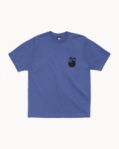 8 Ball Pig. Dyed Tee Mens Short Sleeve In Indigo