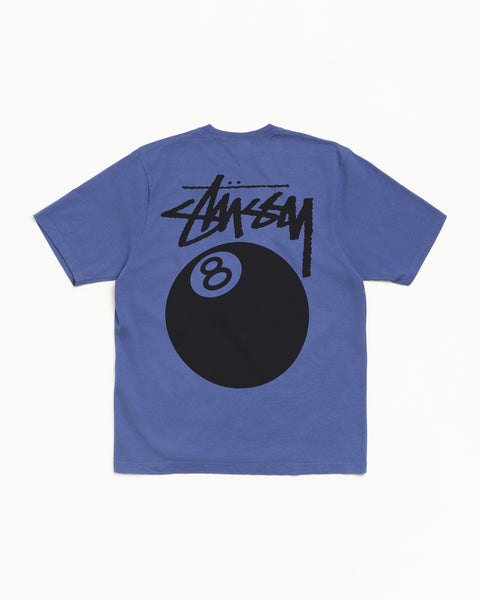 8 Ball Pig. Dyed Tee Mens Short Sleeve In Indigo
