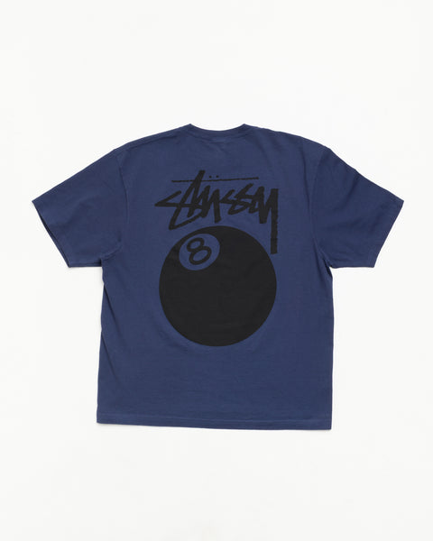 8 Ball Pig. Dyed Tee Unisex Short Sleeve In Midnight