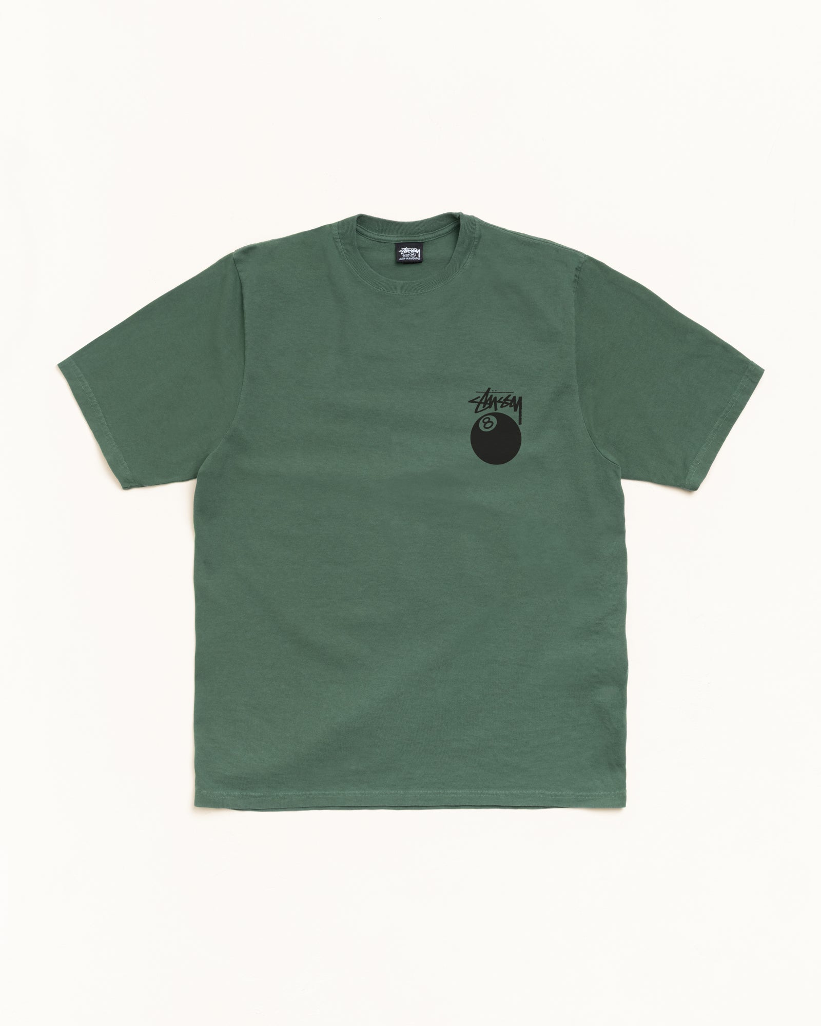 8 Ball Pig. Dyed Tee Mens Short Sleeve In Pine