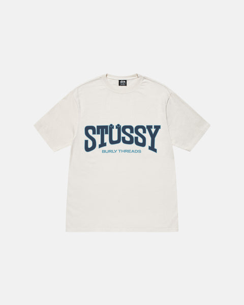 Stüssy Burly Threads Tee Pigment Dyed Natural Shortsleeve