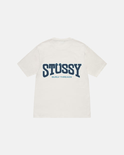 Stüssy Burly Threads Tee Pigment Dyed Natural Shortsleeve