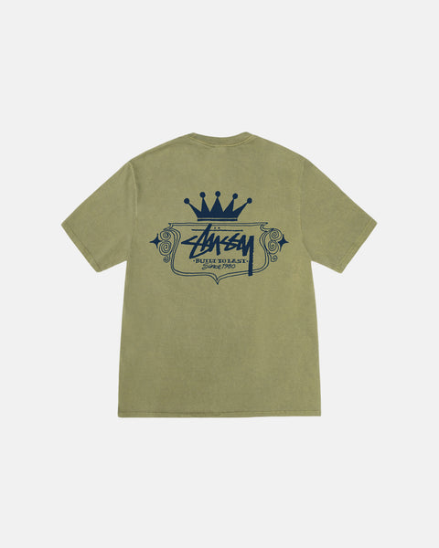 Stüssy Built To Last Tee Pigment Dyed Olive Shortsleeve