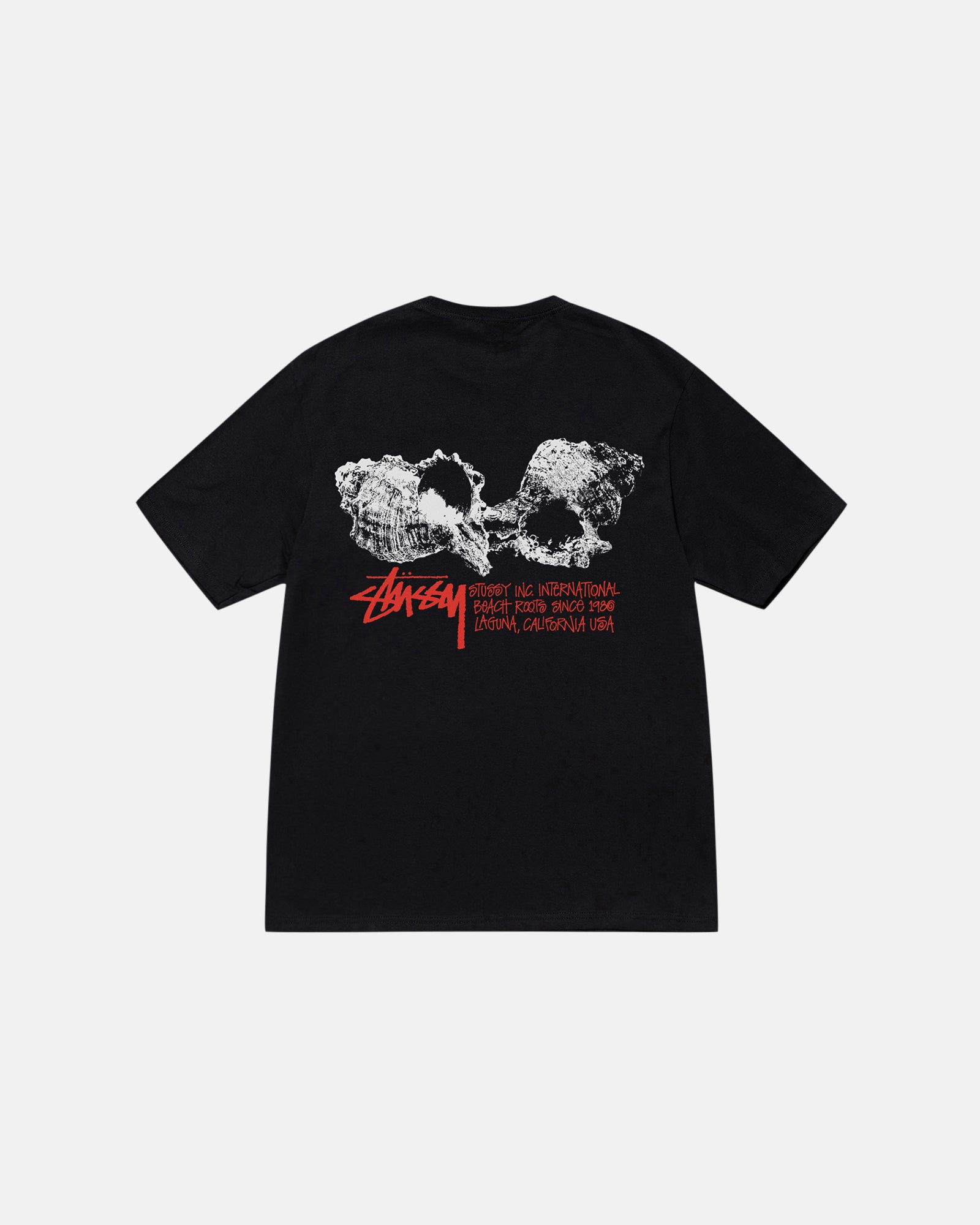 Stüssy Shells Tee Black Shortsleeve