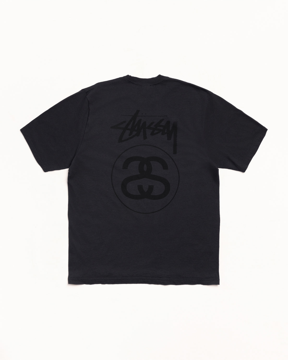 Stock Link Tee Pigment Dyed – Faded Black | Tees | Stüssy Japan