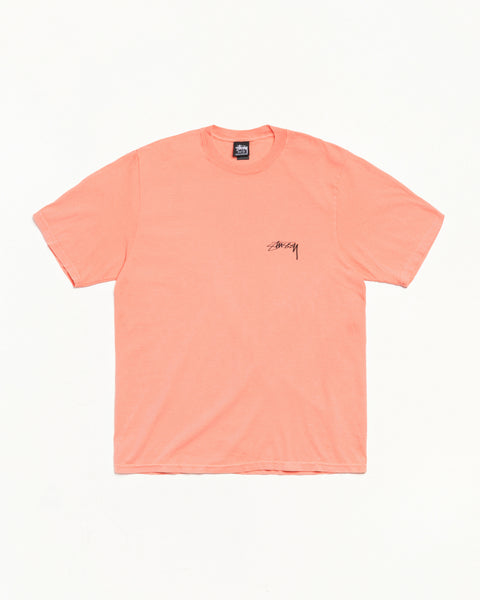 Serpent Pig. Dyed Tee Mens Short Sleeve In Sherbert