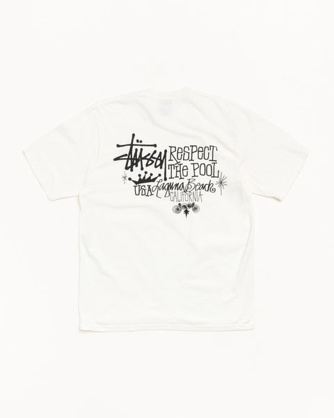 Respect The Pool Pig. Dyed Tee Mens Short Sleeve In Natural