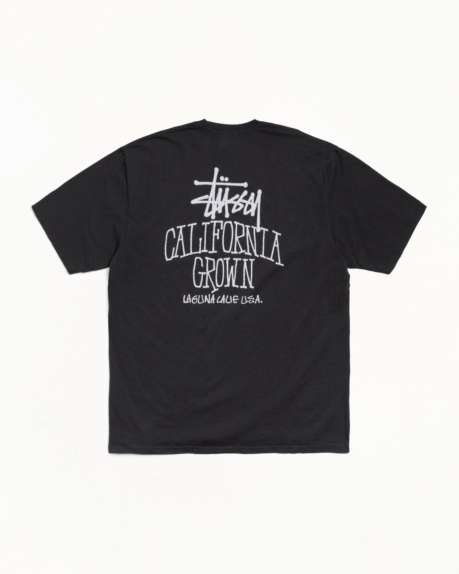 Cali Grown Pig. Dyed Tee Mens Short Sleeve In Faded Black