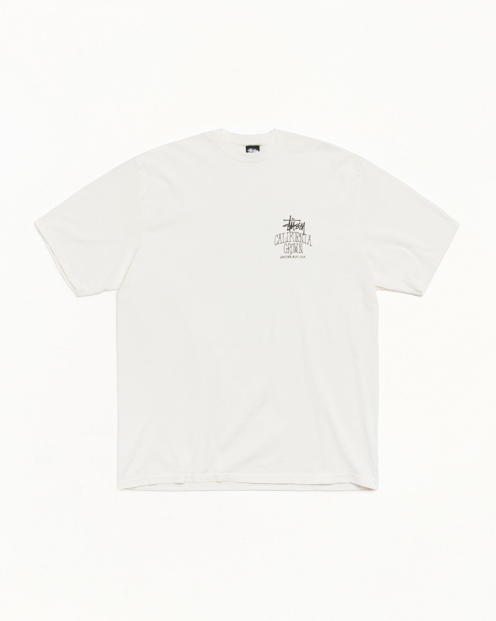 Cali Grown Pig. Dyed Tee Mens Short Sleeve In Natural