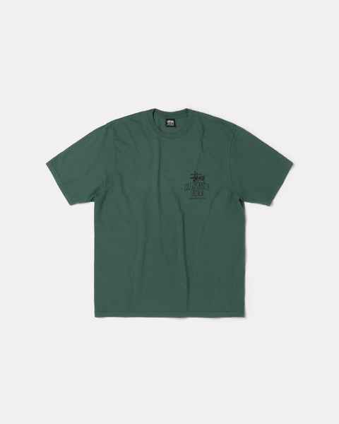 Cali Grown Pig. Dyed Tee Mens Short Sleeve In Pine