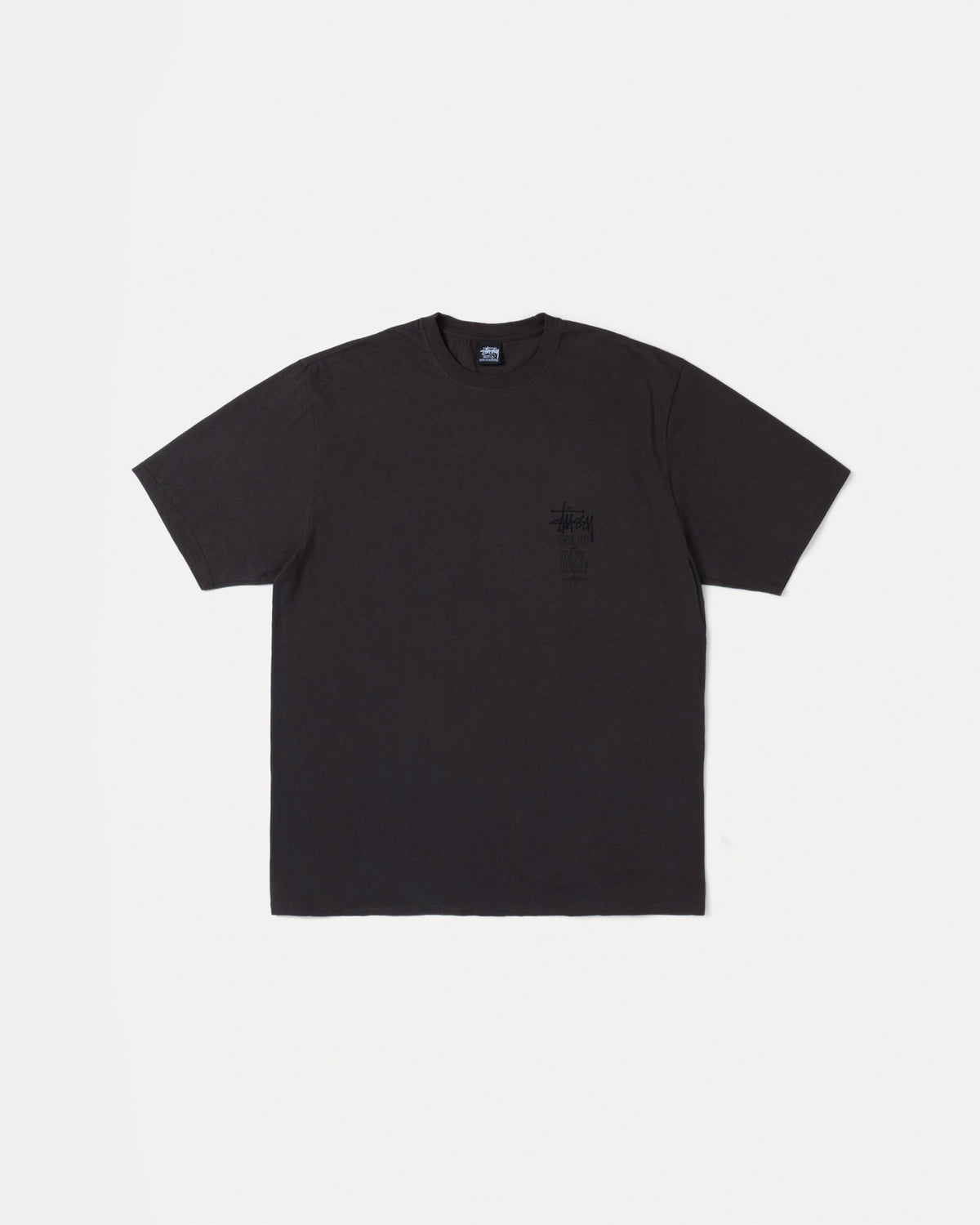 Swim Out Tee Pigment Dyed – Faded Black | Tees | Stüssy Japan