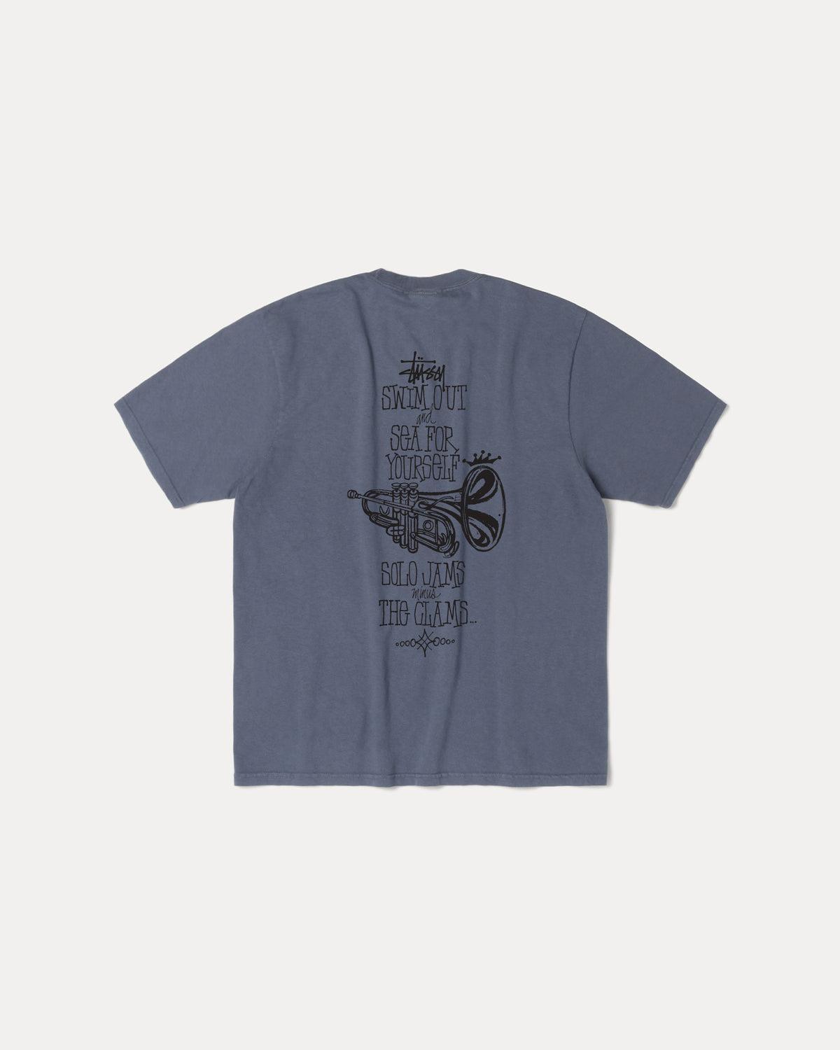 Swim Out Tee Pigment Dyed – Navy | Tees | Stüssy Japan