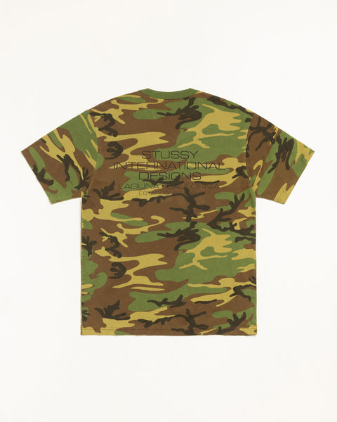 International Design Pig Dyed Mens Short Sleeve In Camo