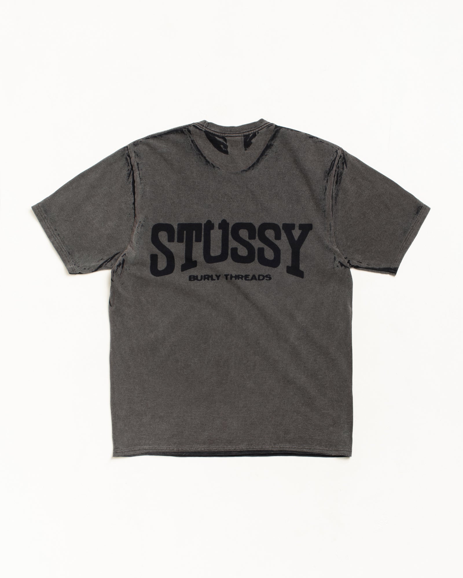 Burly Stone Washed Tee – Black | Tees | Stüssy Japan