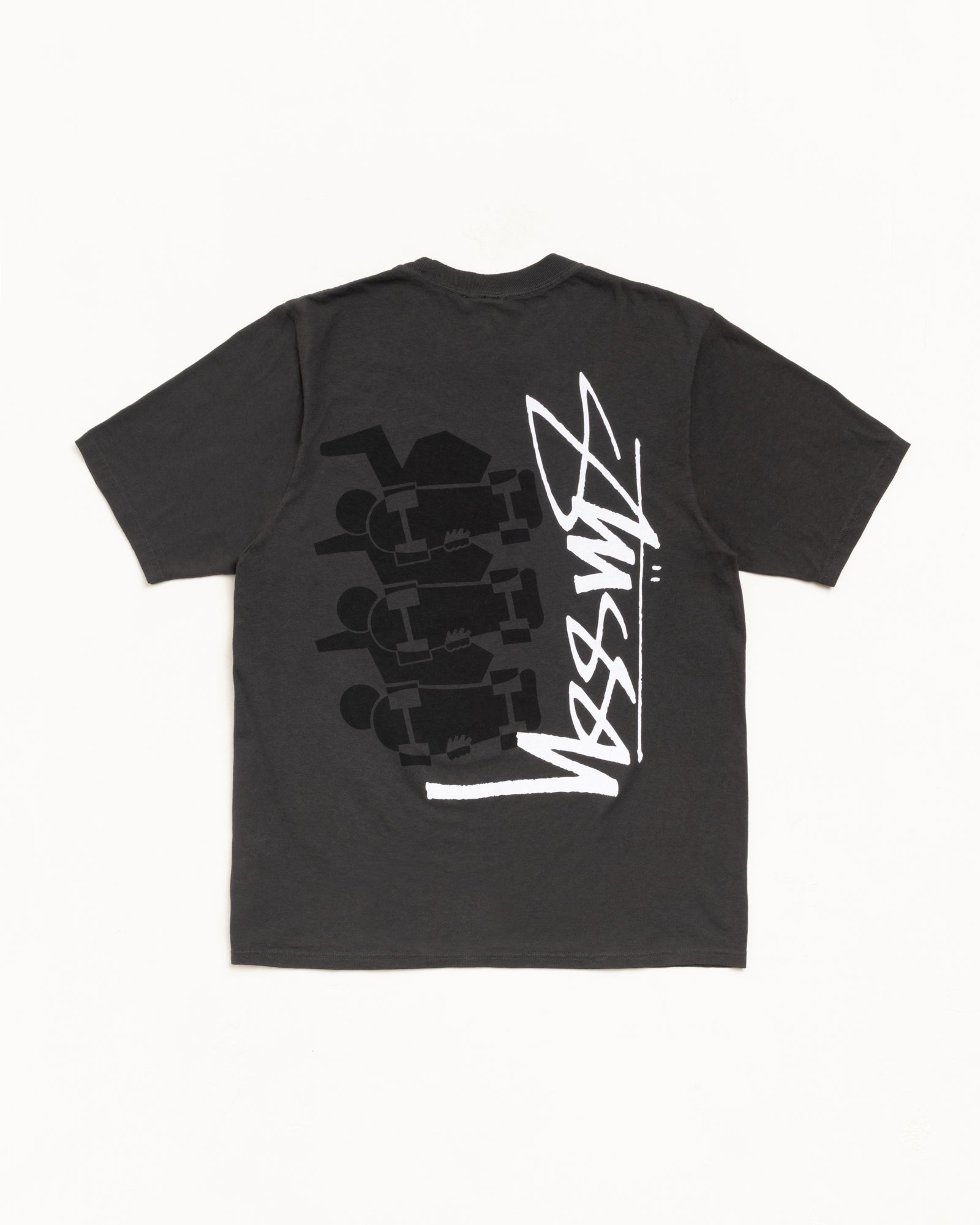 Skate Stack Tee Pigment Dyed – Faded Black | Tees | Stüssy Japan