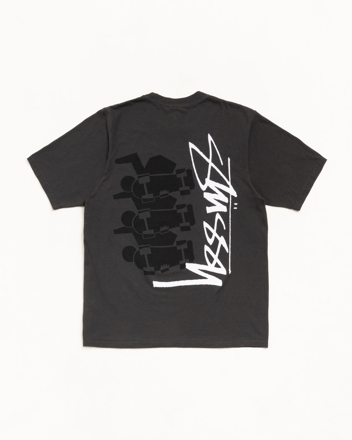 Skate Stack Tee Pigment Dyed – Faded Black | Tees | Stüssy Japan
