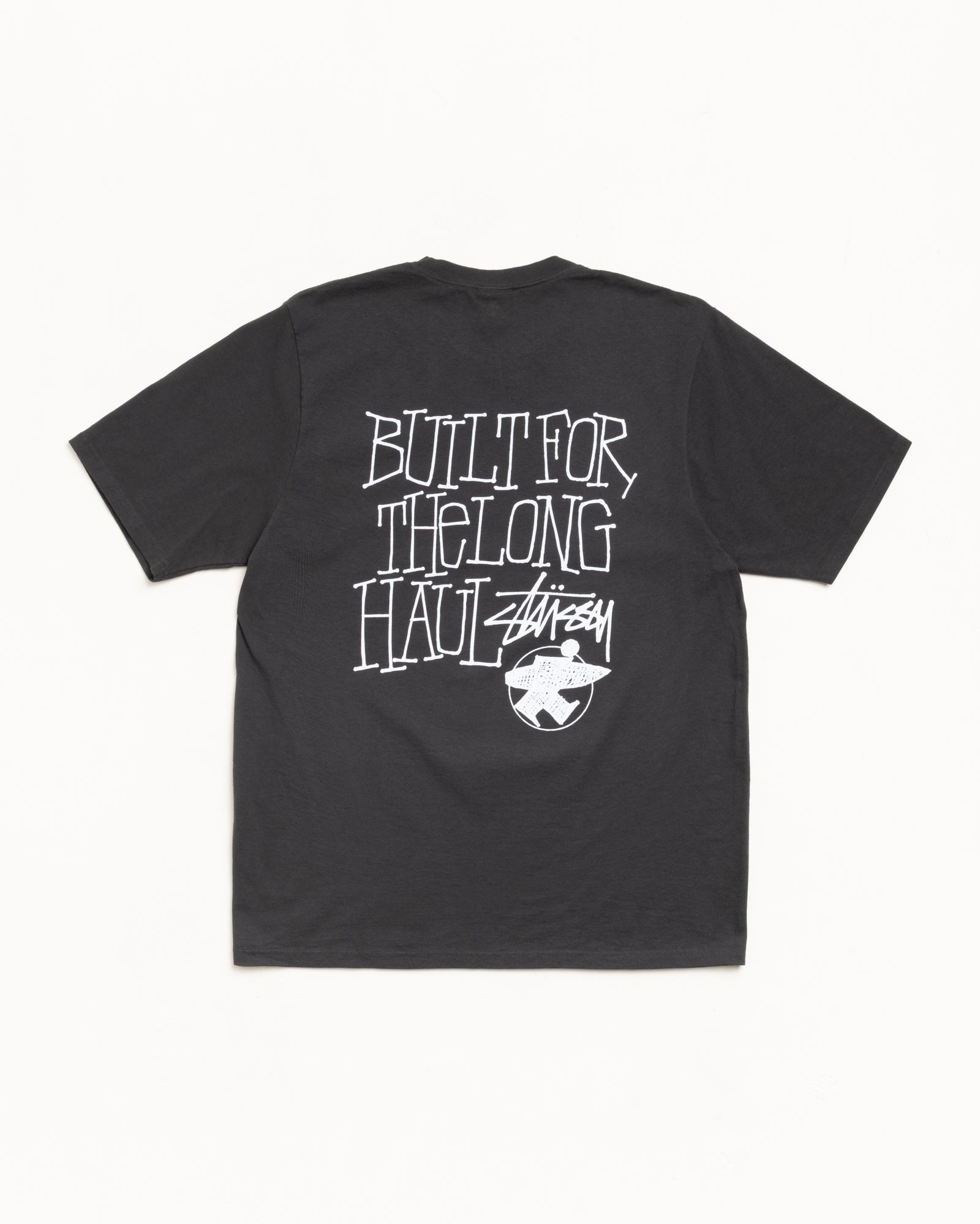 Long Haul Pig. Dyed Tee Mens Short Sleeve In Faded Black