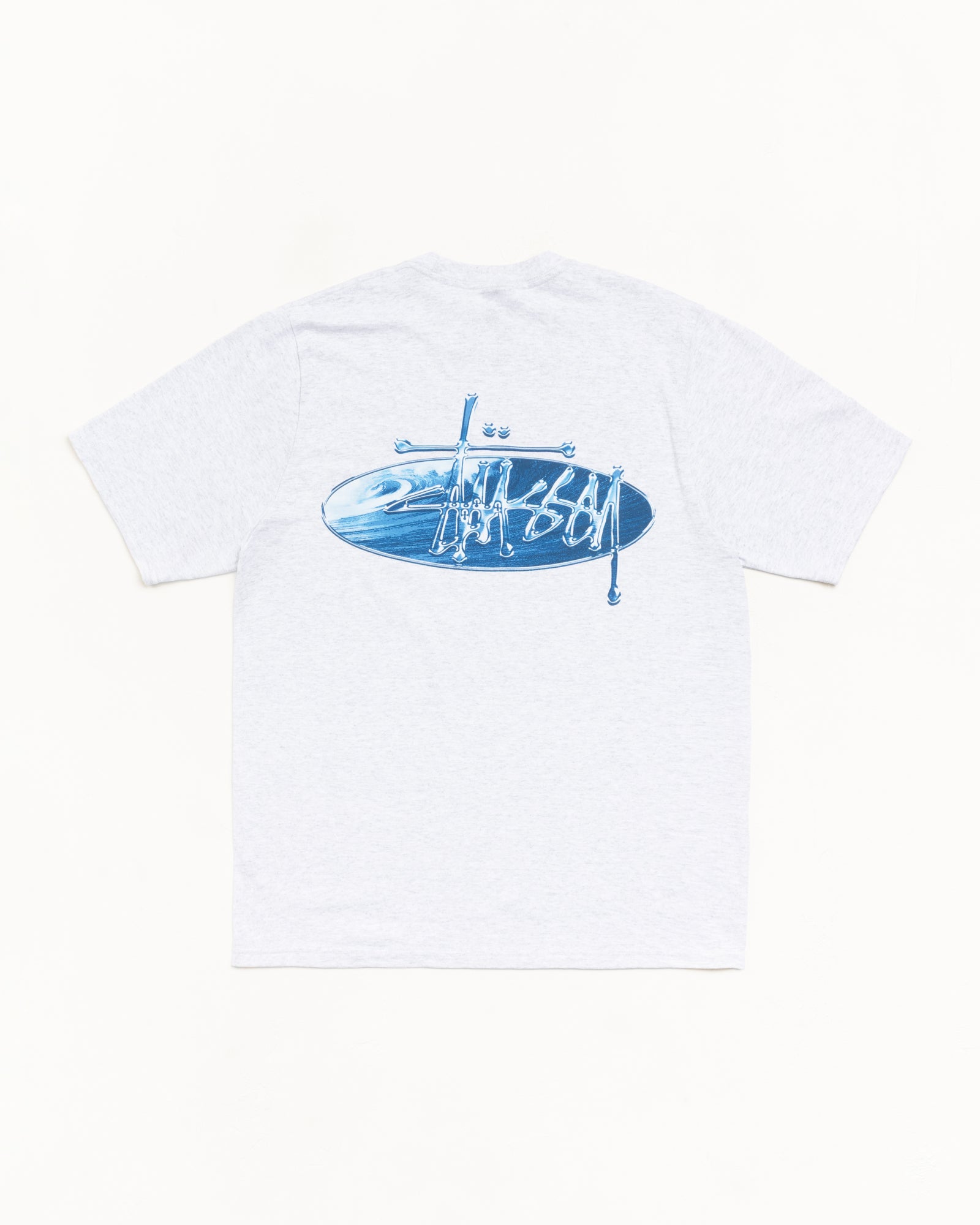 Stüssy ダークグレー ロゴ刺繍 シャツ Lサイズ STUSSY◇Tシャツ/S/コットン/GRY/90s/USA製/紺タグ/ジャズシャドーマン