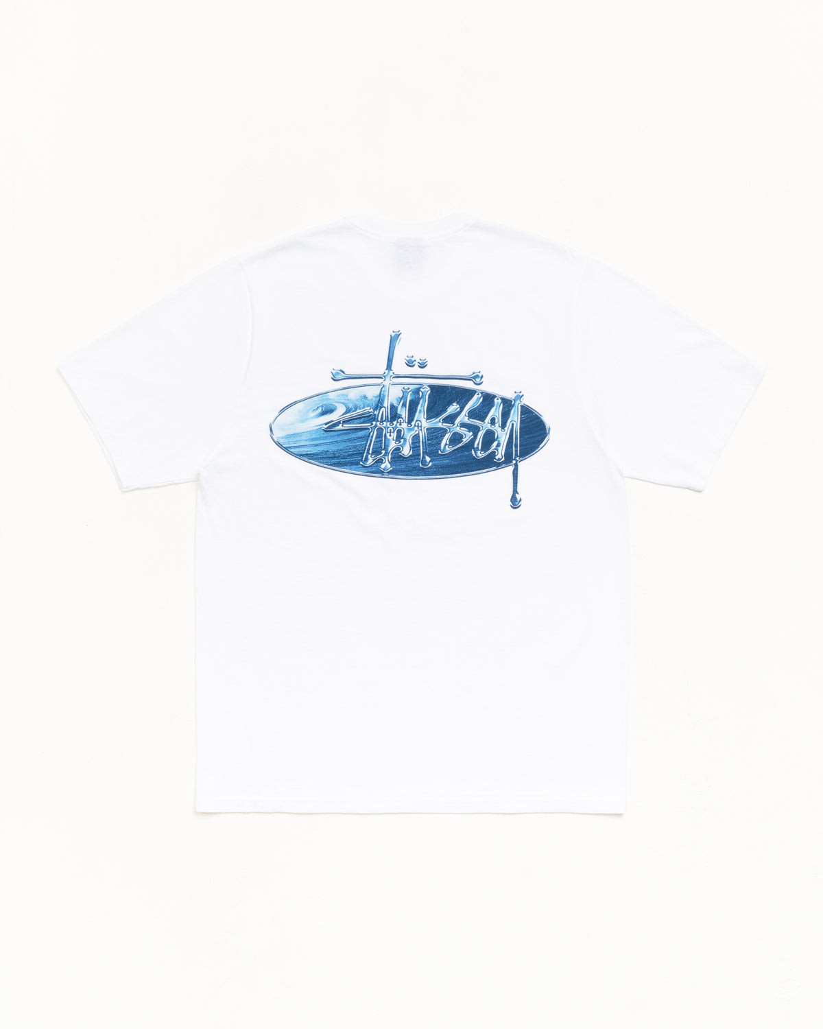 Wave Oval Tee – White | Tees | Stüssy Japan
