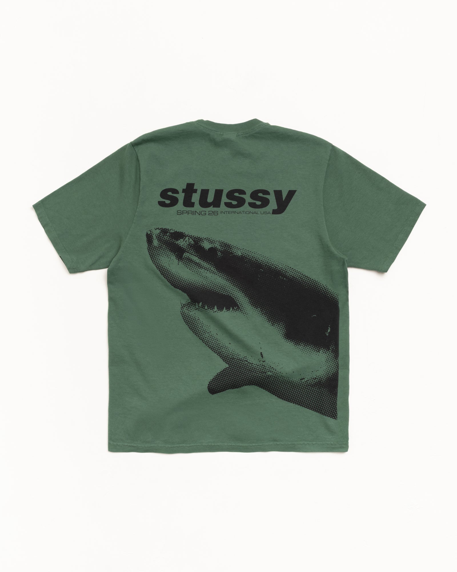Shark Tee Pigment Dyed – Pine | Tees | Stüssy Japan
