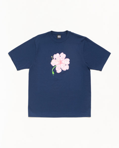 S Flower Tee Unisex Short Sleeve In Navy