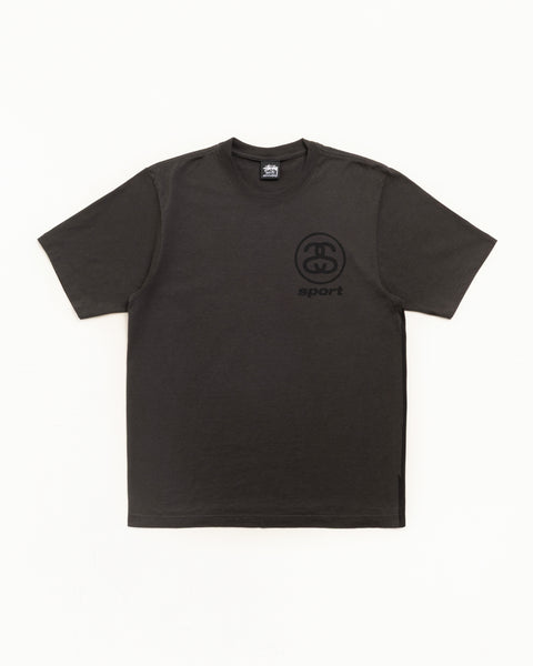 Link Sport Pig. Dyed Tee Unisex Short Sleeve In Faded Black